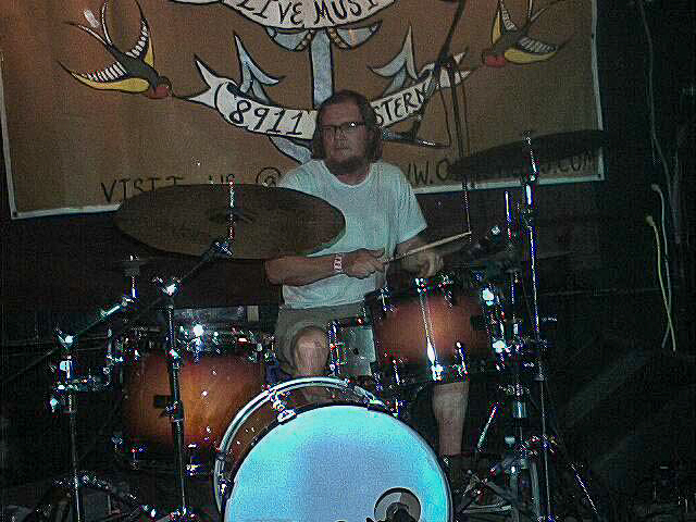 frank lenz playing drums